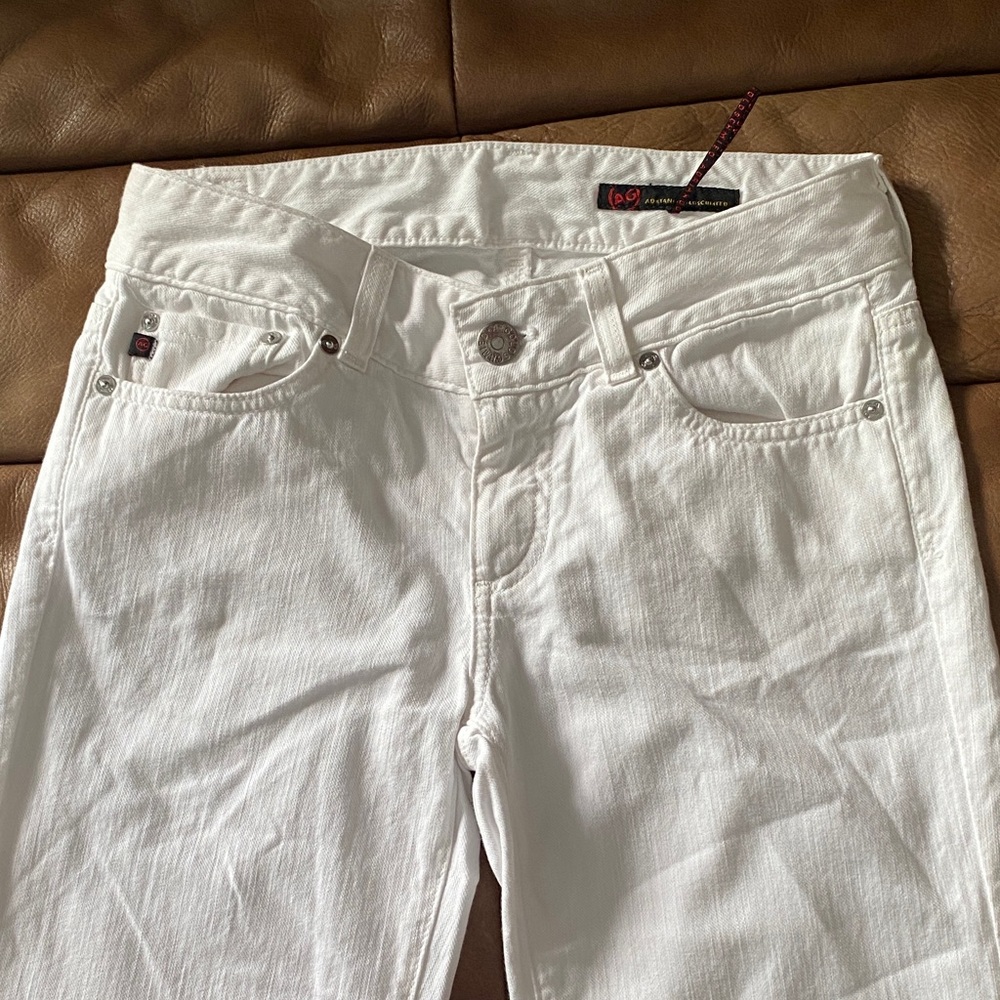 Adriano Goldschmied White Straight-boot cut Jeans